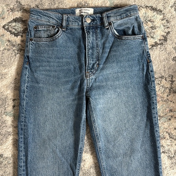 Reformation The Liza High Rise Straight Jeans in Laguna Wash - Picture 3 of 14